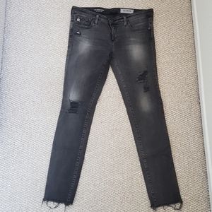 AG Distressed Legging Ankle Jeans